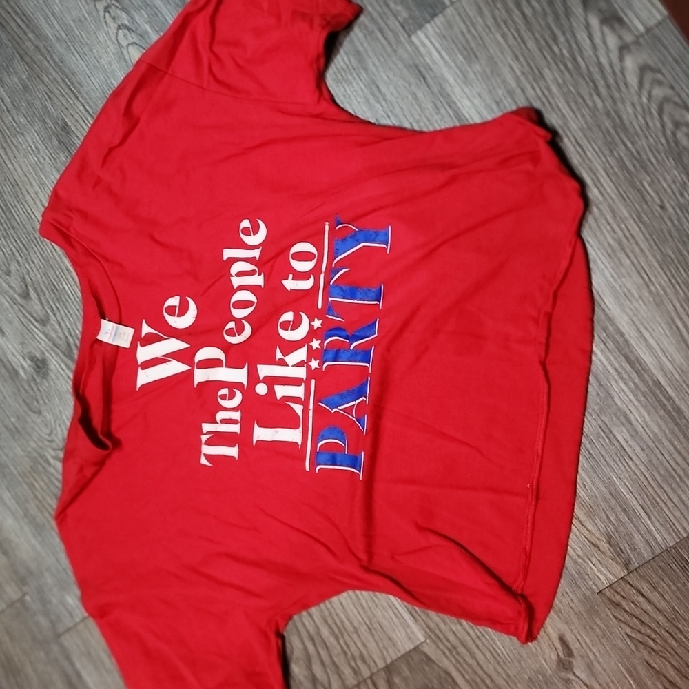 Patriotic crop top t-shirt